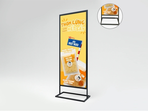 In standee chân sắt
